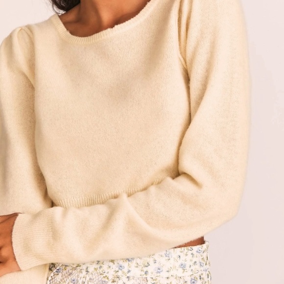 Loveshackfancy Lune Crop Pullover - Picture 2 of 7